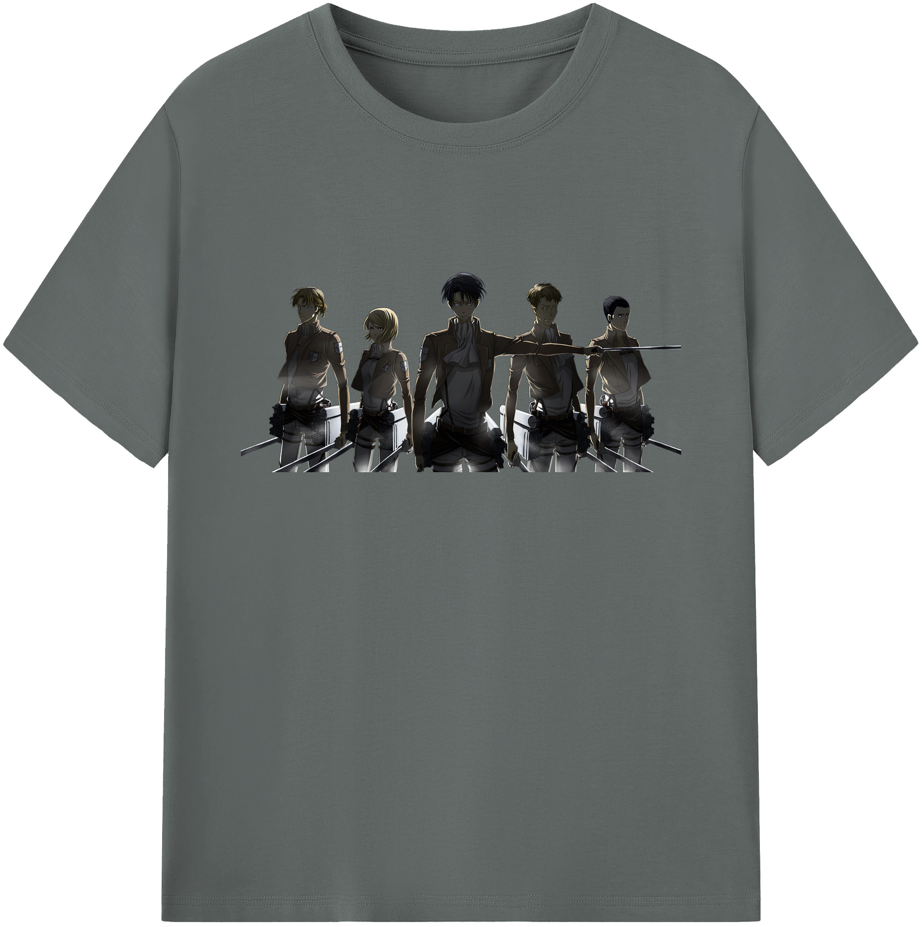 （画像用） 進撃の巨人 Attack on Titan 綿100％ メンズ半袖Tシャツ｜肌触りやわらか＆通気性